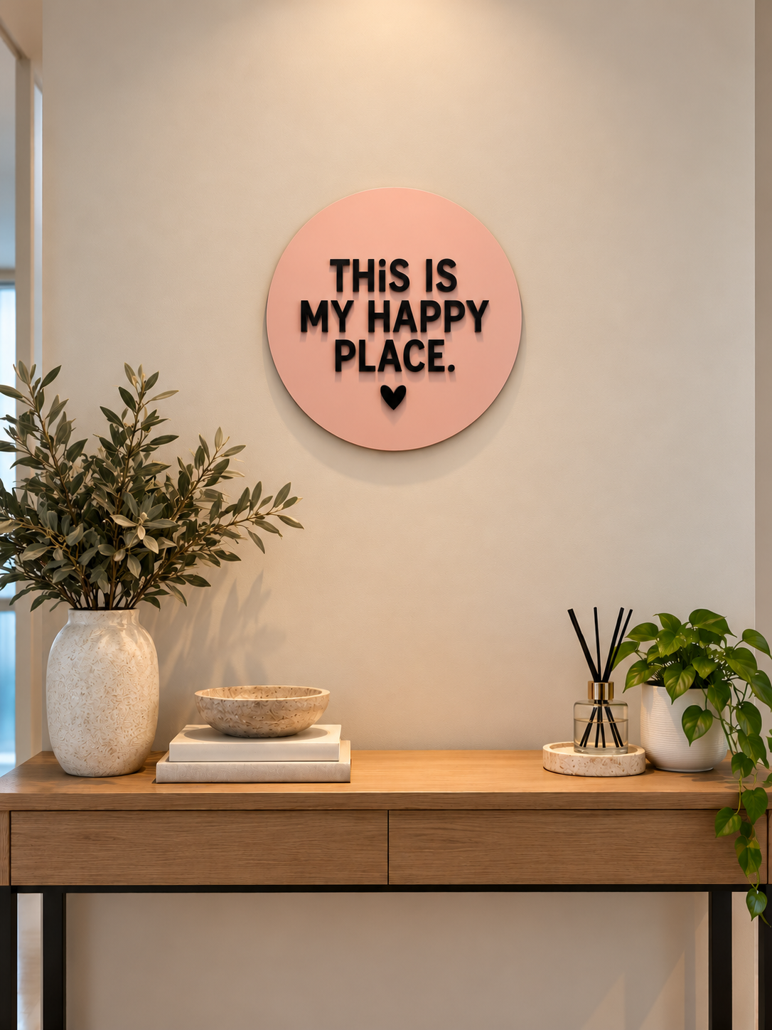 My Happy Place Wall Plaque