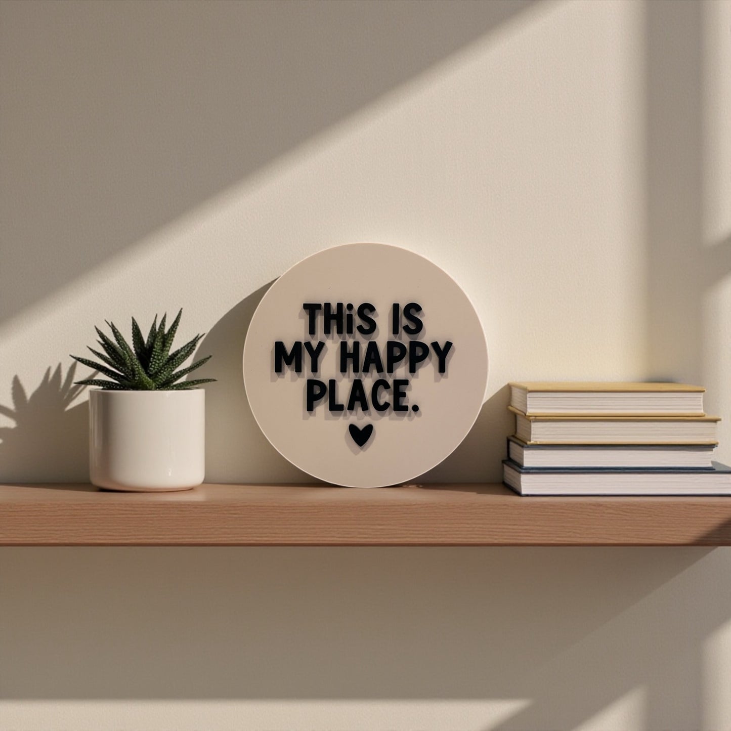 My Happy Place Wall Plaque