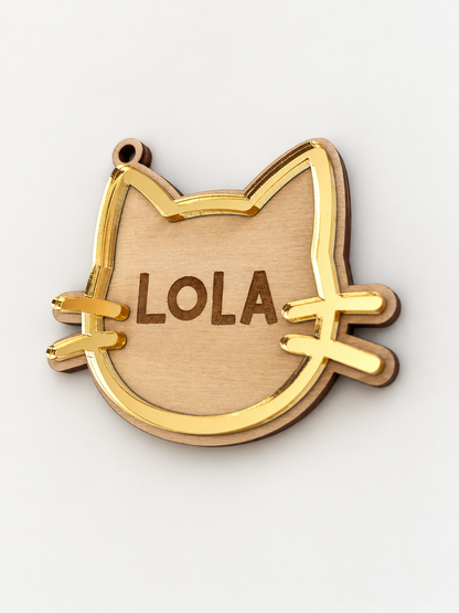Personalised Kitty Christmas Tree Ornament