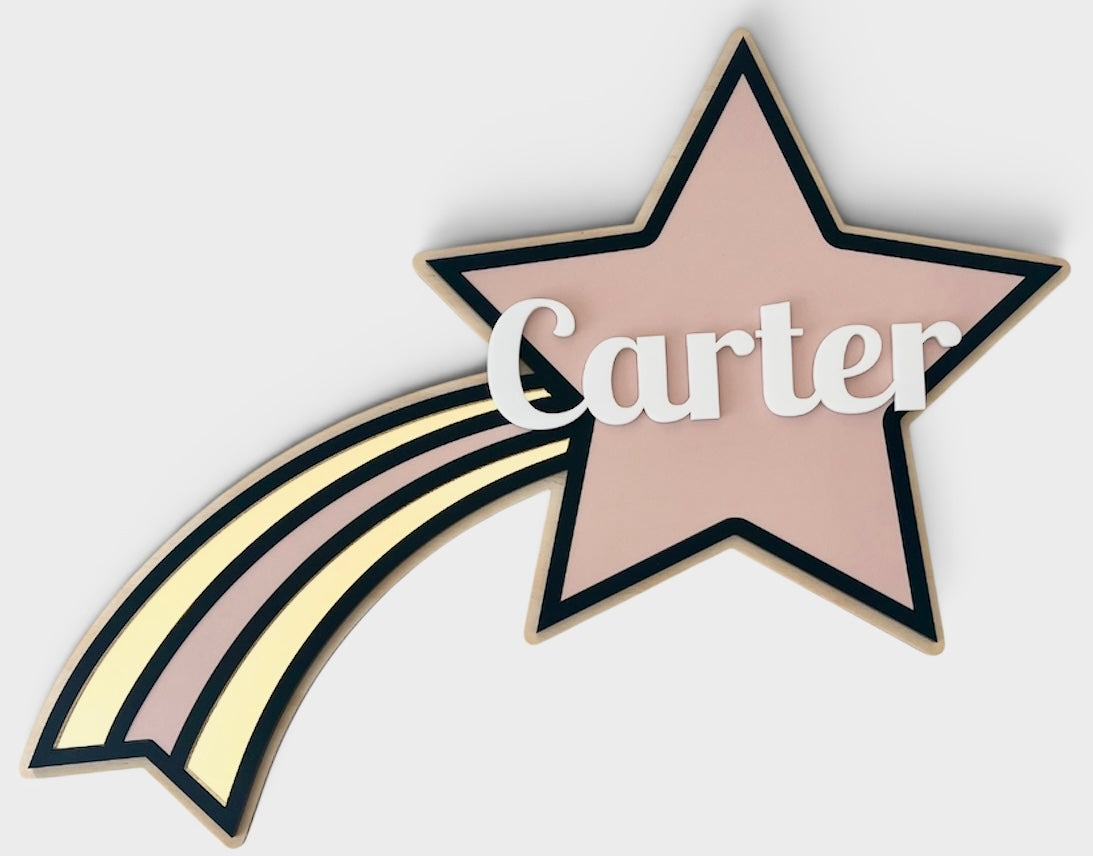 Personalised Shooting Star Name Design