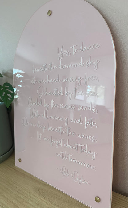 Custom Quote Arch