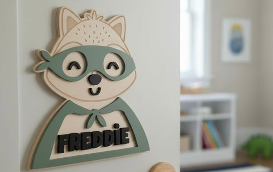 Personalised Superhero Fox Name Design