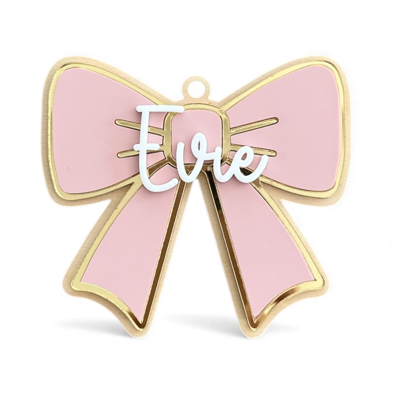 Personalised Bow Christmas Tree Decoration