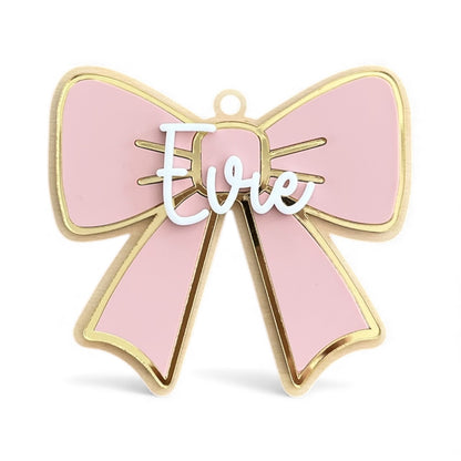 Personalised Bow Christmas Tree Decoration