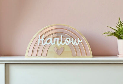 Rainbow Heart Name Design