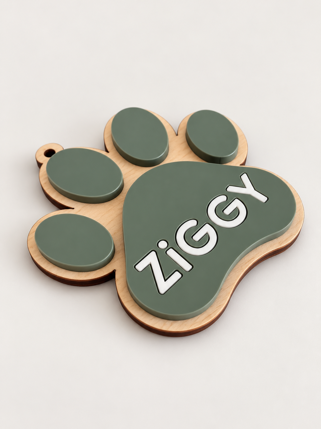 Personalised Paw Christmas Tree Ornament