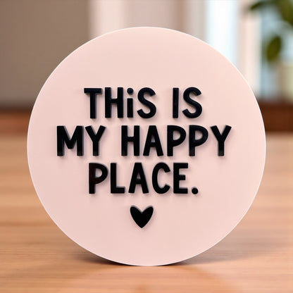 My Happy Place Wall Plaque