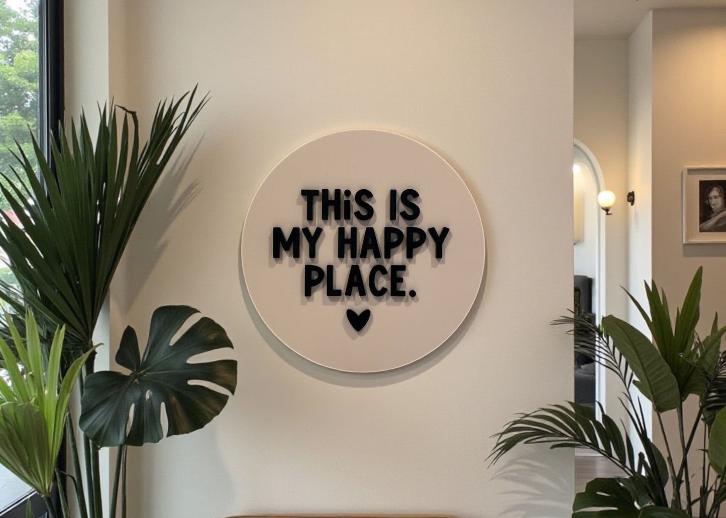 My Happy Place Wall Plaque