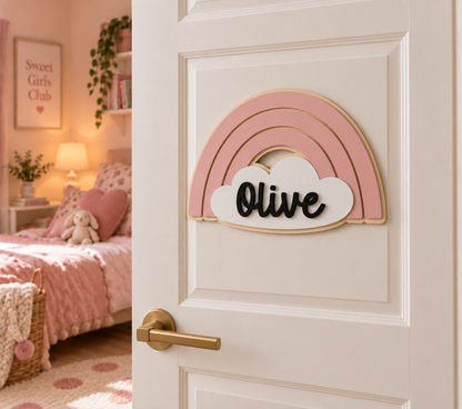 Personalised Rainbow & Cloud Name Design