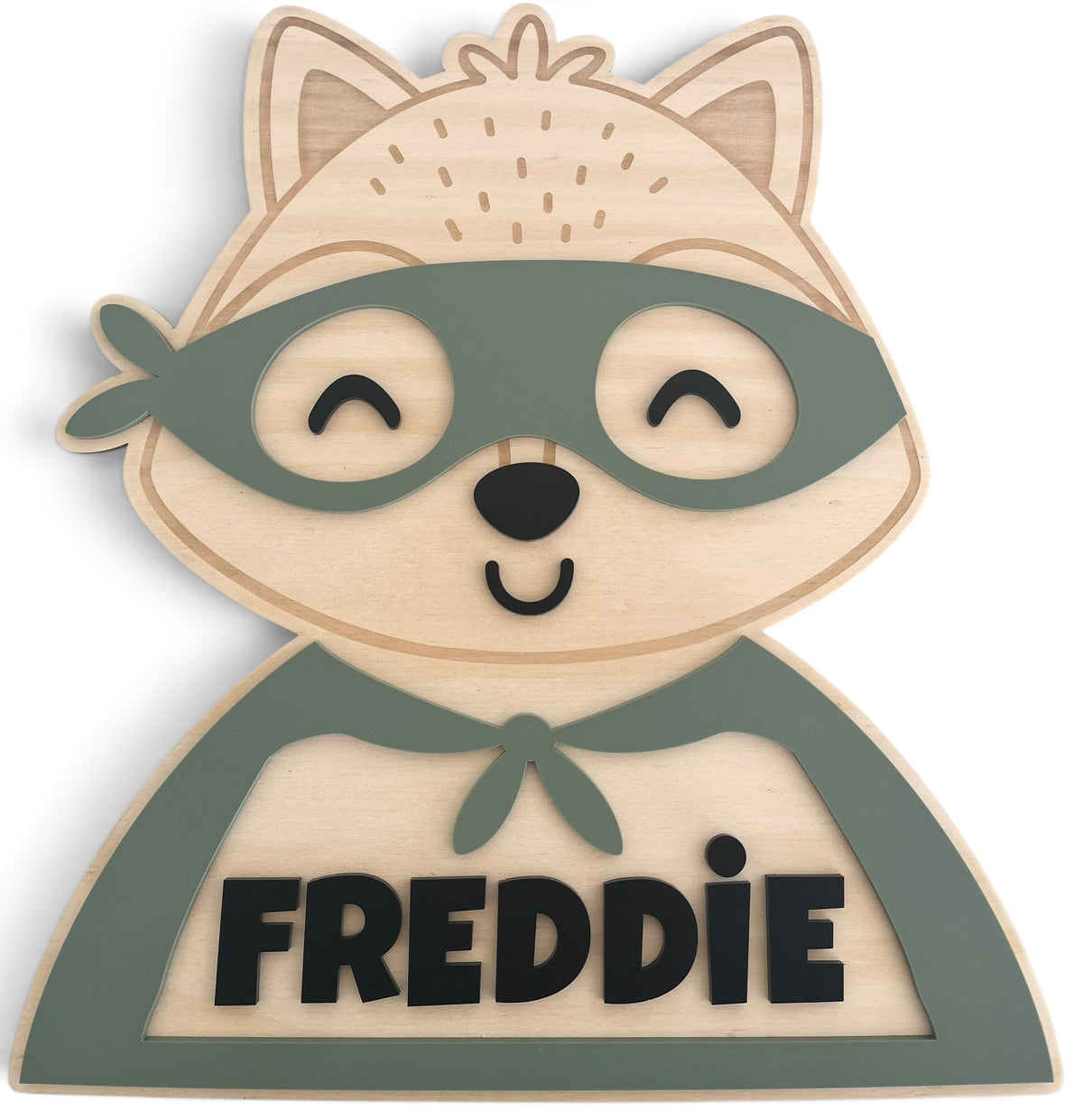 Personalised Superhero Fox Name Design
