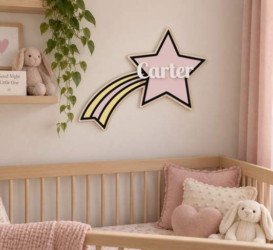 Personalised Shooting Star Name Design
