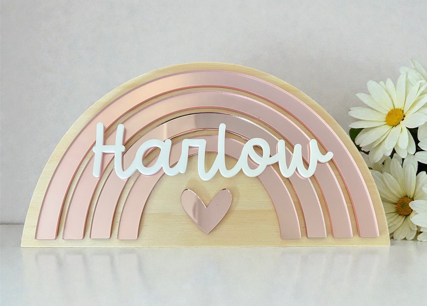 Rainbow Heart Name Design