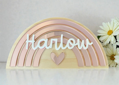 Rainbow Heart Name Design