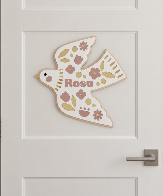 Floral Bird Name Design