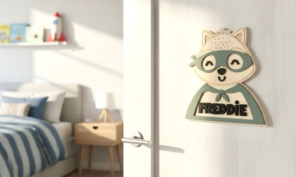 Personalised Superhero Fox Name Design
