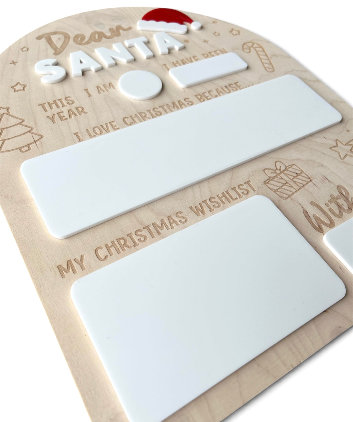 Dry Erase 'Dear Santa' Wish Board