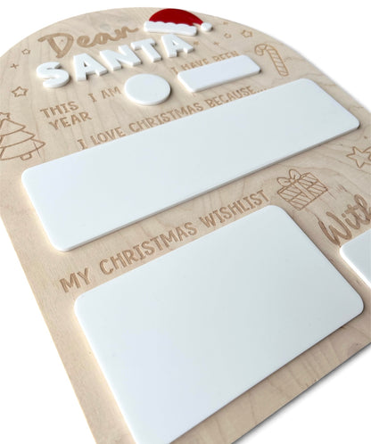 Dry Erase 'Dear Santa' Wish Board