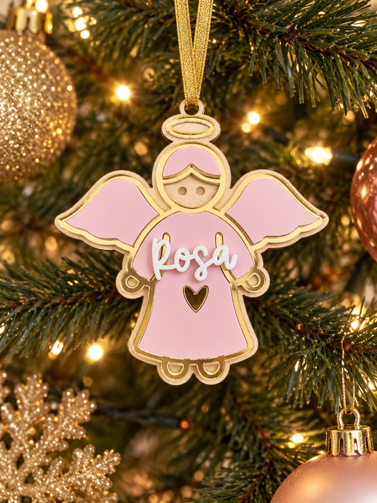 Personalised Angel Christmas Tree Decoration
