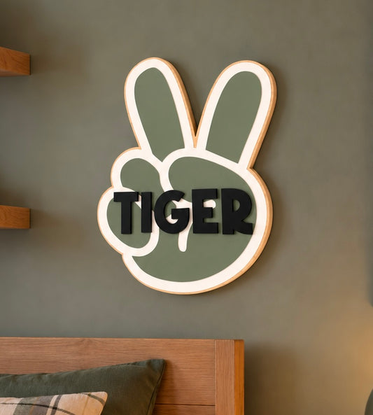 Personalised Peace Name Sign